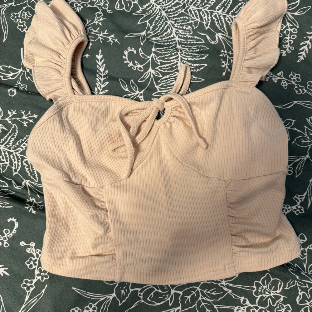 Cider Cream Ribbed Tank Top